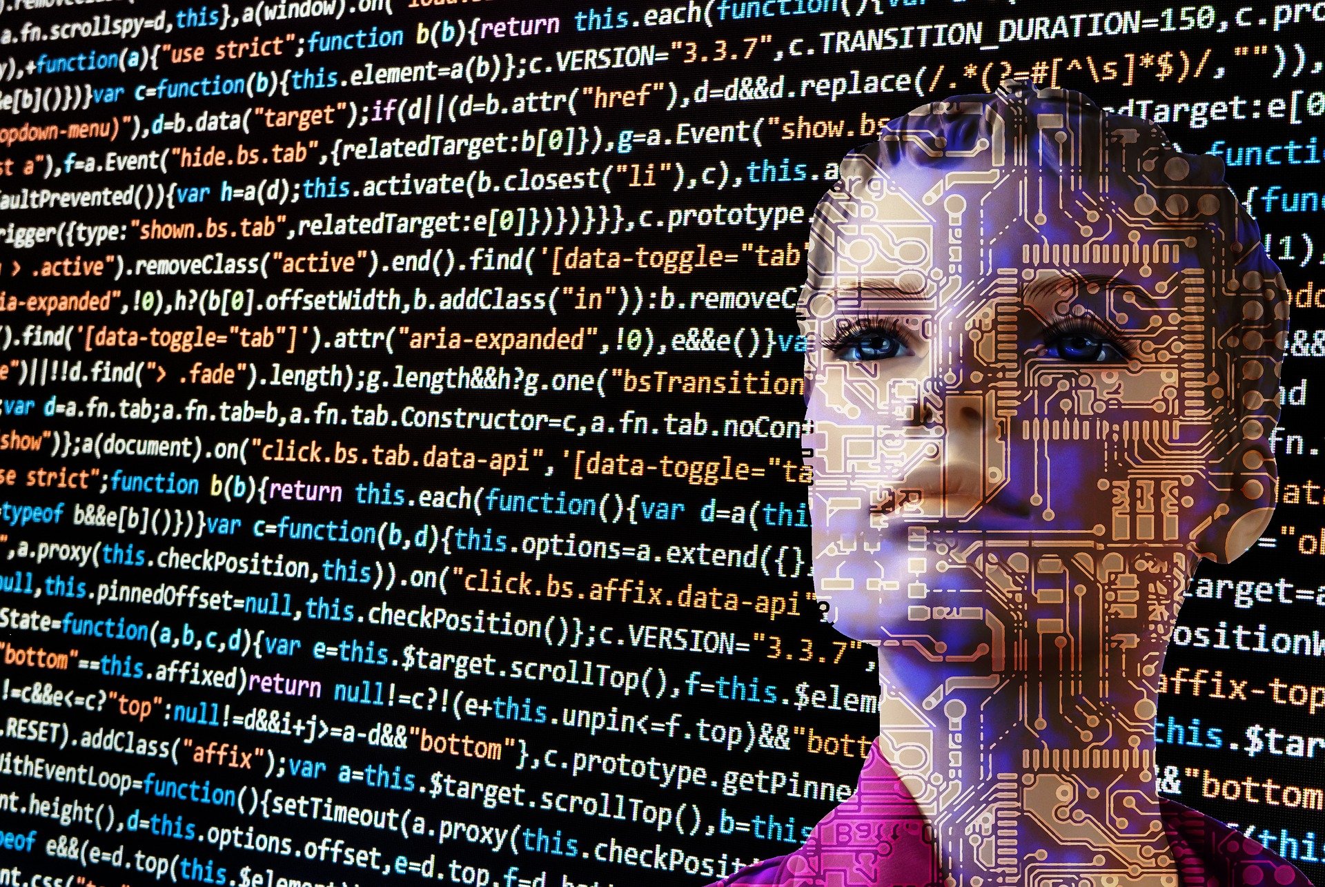 A person working with a digital archive